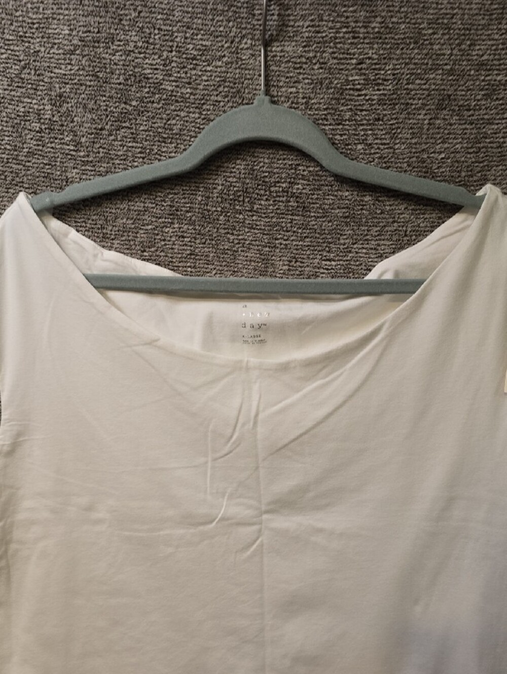 a new day White Boatneck Cotton Tank Top - Picture 5 of 8